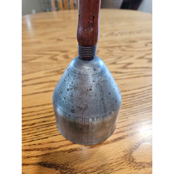 Vintage Wood Handle, Teacher School Front Desk General Store Bell - Picture 2 of 8